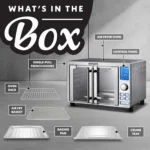 6-Slice Air Fryer Toaster Oven with 14 Presets, LED Display & French Door - Stainless Steel Countertop Appliance - Image 4