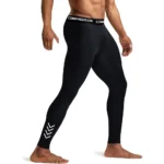 Men’s Compression Leggings High Elastic Quick Dry Breathable Sports Base Layer for Gym Running Basketball Workout