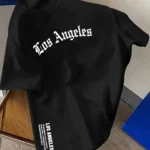 Men's Summer 100% Cotton Fashion Los Angeles Letter Printed - Image 13