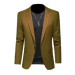 Boutique Fashion Solid Color High-end Brand Casual Business Men's Blazer Groom Wedding Gown Blazers for Men Suit Tops Jacke Coat - Image 8
