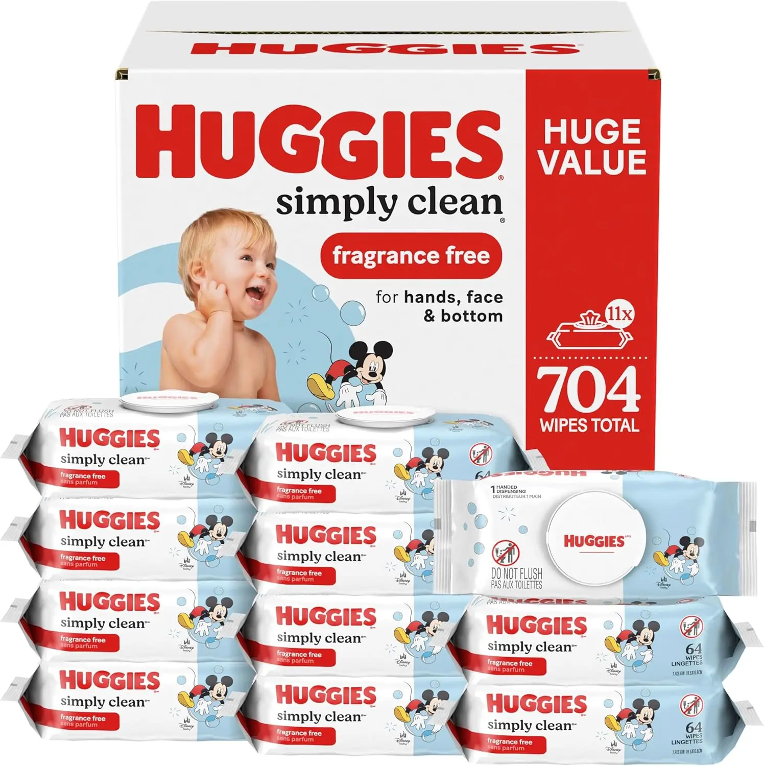 S9e75aa5d59da4b109789856bab213f24t.webp Unscented Baby Diaper Wipes, 11 Packs (704 Wipes Total), Hypoallergenic and Gentle for Sensitive Skin