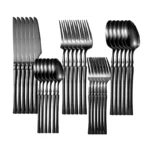 30/40/60pcs Silver Flatware Set Stainless Steel Tableware Knife Fork Coffee Spoon Dinnerware Dishwasher Safe Dinner Cutlery - Image 7