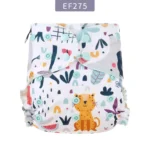 HappyFlute New Print  AI2 Snap Insert Bamboo Cotton&Velour OS Baby Napp One Piece Pack Baby Waterproof Night Diaper - Image 10