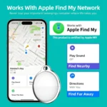 Mini Global GPS Tracker Smart Tag Compatible with iOS Find My App Key Finder Car Dog Pets Anti-lost Alarm Locator Tag For iPhone