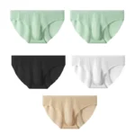 5 PCS/Lot Men's Summer Ice Silk Briefs Transparent Sexy Quick-drying Trendy Breathable Underwear Ultra-thin Seamless Panties - Image 7