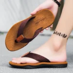 Men's Flip-Flops Waterproof Non-Slip Soft Sole Comfortable Slip-On Sandals - Image 4