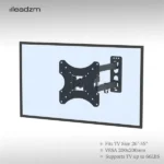 26-55' Adjustable Wall Mount Bracket Rotatable TV Stand TMX200 with Spirit Level - Image 3