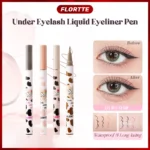 FLORTTE Liquid Eyeliner Pen, Long-lasting, Waterproof, Smudge-proof, for Natural Eye Makeup