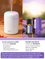 300ml Aromatherapy Diffuser Humidifier Air Purifier Car Home Use Seven-color Light Aromatherapy Essential Oil - Image 16