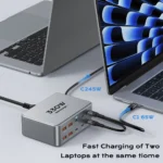 330W USB C GaN Charger 100W PD3.0 PPS QC3.0 Multiport