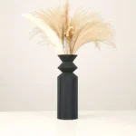 1 Nordic black plastic vase for home decoration - simple and elegant design for living room and dining room decoration - Image 3