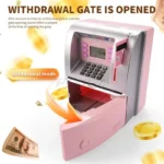 ATM Savings Box Household Portable Change Storage Container Men’s and Women’s Creative Password Box Gift