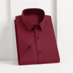 New Men's Business Casual Solid Color Short Sleeved Shirt for Summer Fashion No Ironing Comfortable and Versatile Top - Image 12