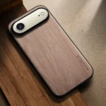 Case For iPhone AIR capa funda new modern stylish wooden pattern pu leather cover for apple iphone air case coque