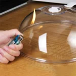 Microwave Splatter Cover Heat Resistant 200℃ Oil Proof Food Cover With Handle For Kitchen Heating Meals And Leftovers