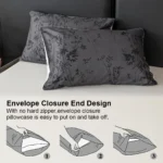 3pcs Zhusheng Kongye Pattern Print Duvet Cover Set, Soft Skin-Friendly Bedding Set Includes 1 Duvet Cover And 2 Pillowcases
