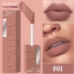 Matte Velvet Lipstick Lip Gloss Waterproof Smooth Long-Lasting Non-sticky Non-transfer Deep Red Nude Y2K Daily&Party Makeup Gift - Image 14
