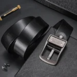 New in Luxury Leather Men's Belt Fashion Metal Alloy Pin Buckle Adult Casual Business Waist Strap for Jeans - Image 2