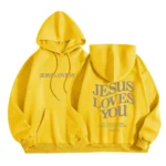 Jesus Loves You Print Pullover Hoodies Women's Hoodie Autumn Winter Men Streetwear Sweatshirt Unisex - Image 10