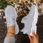 Women's casual sports shoes with breathable mesh and soft soles, versatile sports shoes - Image 3