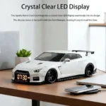 New LED Display Hyper-car Alarm Clock Super Car Shaped Portable Novelty Alarm Clock Creative Digital Clock Desktop Decoration - Image 3