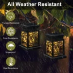 1~3Pack Solar Lights Outdoor Hanging Lanterns Waterproof LED String Lamp For Garden Table Party Decorative Patio Yard Lawn - Image 5