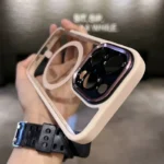 Luxury Magnetic Metal Lens Bumper Protection Case For iPhone 17 16 15 14 13 12 11 Pro Max Funda Wireless Charge Hard Clear Cover