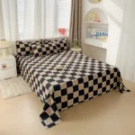 Washed Cotton Bed Fat Sheet Flower Series Printed Double Top King Sheets for Girls Boys Kids Single Queen King Size Bed Linen - Image 3