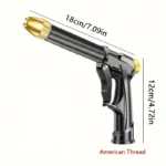10M High Pressure Water Gun Household Car Wash Water Black Car Wash Adjustable Nozzle Water Watering Pipe Car Wash Gun for Plant - Image 5