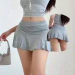 women's spring and summer new style Spicy girl's low rise short skirt with safety pants
