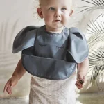 Baby Bibs INS Nordic Style Angel Feed Pocket Burp Girl Boy Infant Meals Bib Waterproof Easy Clean Cute Elephant Bibs Soft PU - Image 11