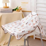 Elinfant Long Sleeve Baby Bibs Waterproof Feeding Eating Bibs Playing Painting Aprons Washable Coverall Highchair Cover