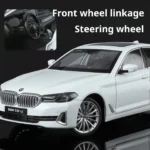 Officially authorized BMW 560 18 Scale Diecast car Model Toy with Sound &Light Pull Back Boys Gift collectible ornaments