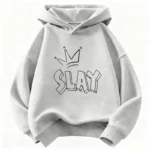 2026 Fashion Simple Letter Cartoon Printed Autumn/Winter Children's Sports Comfortable Hoodie