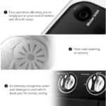 Portable Compact 13 Lbs Mini Twin Tub Washing Machine Washer Spin Dryer BlackWhite