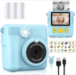 kids camera instant print 1080P Portable Kids Camera with  32GB Card3 and Rolls Photo Paper , Perfect Gift for Toddlers - Image 7