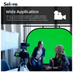 Selens Collapsible Portable Reflector Blue And Green Screen Chromakey Photo Studio Kits Background board Photography Accessories