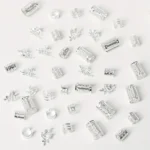 40/80PCS Elegant Hollow Out Hair Rings  For Women Girls DIY Hair Accessories Loc Hair Jewelry for Braids - Image 6