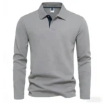 95% Cotton Long Sleeve T Shirts Men Casual Brand Homme Clothing Hombre Tee Tops Fashion Tshirt Black White Polo T-Shirts For Men - Image 10