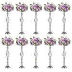 2/10 Piece Metal Vase Set, Wedding Party, Birthday Party, Christmas and Halloween Decoration