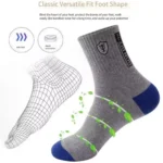 15/30Pairs Men's Breathable Cotton Sports Socks Bamboo Fiber Sweat Absorbing Deodorant Business Stockings - Image 3