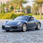 1: 36 Porsche 911 Alloy Car Model High Simulation Diecasts Toy With 2 doors opened Pull Back Vehicles Decoration Toys For Kids