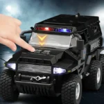 1:32 SWAT City Police Truck Diecast Model Off-road Vehicle with Sound Light Sport Car Collection Toy Car Gift for Kids Children - Image 4