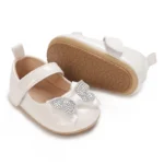 Spring and Autumn Fashion Baby Shoes 0-1 Year Old Girl Cute Bow Princess Shoes Soft Rubber Bottom Lightweight Walking Shoes - Image 3
