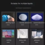 Servo Electric IBC Bucket Mixer Coating Glue Resin Laundry Detergent Mixing and Stirring Machine Low noise and adjustable speed