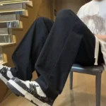 Casual Trousers for Men's Summer New Ice Silk Trendy Sports Loose Straight Tube for Men - Image 6