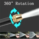 10M High Pressure Water Gun Household Car Wash Water Black Car Wash Adjustable Nozzle Water Watering Pipe Car Wash Gun for Plant - Image 3