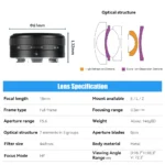 7artisans 18mm F5.6 Full-frame cookie fixed-focus aperture wide-angle lens For Sony E ZVE10 Leica L GH1 Nikon Z Z50 - Image 2