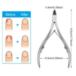 Professional Cuticle Cutter Nail Nippers Scissors Manicure Pusher Pedicure Tong Dead Skin Remover Nail Cuticle Regrowth Tool - Image 3