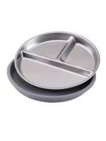 Color Kids 1PCS Stainless Steel Plate Detachable Suction Dishes Baby Feeding Sucker Bowl Food Grade Silicone Food Tray Tableware - Image 15